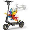 OOTD Monopattino Elettrico OOTD T10, Doppia Sospensione e Display LCD HD, Motore da 900W di Potenza Massima e Batteria 48V13.5AH, Velocità Massima 50KM/H