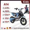 iScooter Moto Elettrica da Cross per Bambini A14 500W 5.2Ah, Velocità Massima 27km/h, Ruote da 14 Pollici, per Fuoristrada
