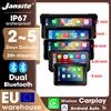 Jansite Schermo Display Moto Jansite da 5/6.25/6.86/7/8.1 Pollici per Android Auto Carplay, Navigatore GPS Portatile Impermeabile IPX7 per Moto
