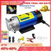 NONE Pompa di aspirazione olio 12V 100W, pompa estrattore olio motore potenziata, pompa di trasferimento diesel con 3 tubi - per auto, roulotte, barche, agricoltura e macchinari
