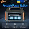 GaiaRay Batteria LiFePO4 500W 300W 200W 100W, generatore solare portatile, stazione di alimentazione mobile, pannello solare per uso esterno, campeggio, accumulo di energia, alimentazione, prese CA,