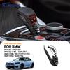 KUNGKIC Copertura Pomello Cambio in Vera Fibra di Carbonio per Interni Auto BMW M2 G87 M3 G80 M4 G82 G83 X3M F97 X45 F98 F95 2021-2025