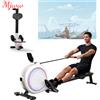 MJWW Vogatore magnetico silenzioso MJWW per casa con 32 livelli di resistenza - Vogatore con app e display LCD - Attrezzatura fitness facile da montare
