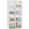 WOLTU 1PC Libreria con 8 Cubi Contenitori, Espositore per Libri, Scaffale Autoportante per Camera da Letto, Soggiorno, Ufficio, Casa
