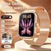 NONE Smartwatch da Donna alla Moda con Schermo Intero da 1,85 Pollici, Chiamate Bluetooth, Monitoraggio del Sonno e dell'Ossigeno nel Sangue, Cinturino Milanese, Funzioni Salute e Fitness
