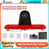 podofo Telecamera di retromarcia Podofo CVBS con visione notturna integrata nella luce freno per Fiat Ducato 2006-2018/Peugeot Boxer 2006-2018, impermeabile.