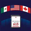 SMIOST Nuova Scheda SD di Navigazione Stradale 2024 per Ford A15 GM5T-19H449-AJ con Cover, Mappe Compatibili con Sistema SYNC2 USA CAN MEX