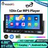 Podofo 6.86'' Lettore MP5 1Din con Carplay Wireless, Android Auto, Processore EQ, Mirror Link, FM, Porta USB, Bluetooth, LED, Audio per Auto