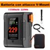 CITYORK Batteria V-Mount BP-229 con Porta di Ricarica PD 65W per Videocamere Sony, Illuminazione Video, Blackmagic BP-98 BP-95, Batterie di Ricambio V-Lock per R5C BMPCC 6K Pro 4K 60P