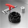 NONE Mandrino per tornio a 4 griffe da 4 pollici M33 con adattatore M1845 # Accessori Completi in Acciaio Fuso Nero ad Alta Durezza, Autocentranti e Antiscivolo