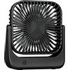 NONE Ventilatore da Tavolo Portatile Ricaricabile USB 180 ° Mini ventilatore regolabile a 4 velocità, silenzioso, per casa, ufficio, camera da letto, viaggi all'aperto