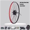 CSC Kit di conversione per bicicletta elettrica CSC 36V 250W 350W 500W con motore mozzo anteriore/posteriore per ruote da 20, 26, 27.5, 29 pollici e 700C