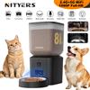 Nityers Distributore Automatico di Cibo per Gatti Nityers 8L con Telecamera 1080p, WiFi 5G, Visione Notturna, Dispenser Intelligente Controllabile tramite App Tuya