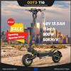 OOTD Monopattino Elettrico Ootd T10 900W con Motore All'avanguardia, Batteria 48V13.5Ah, Gruppo LED per Ruote da 11 Pollici