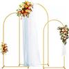 Vacclo Supporto per Arco Nuziale Dorato, Decorazione per Feste di Compleanno e Anniversario, Struttura per Arco di Fiori e Palloncini, Supporto per Sfondo 6/6.6/7.2FT
