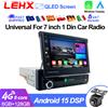 LEHX 7" 1 DIN Schermo Touch Retrattile Manuale Wireless CarPlay Android Auto 1 DIN Autoradio Universale con WiFi e Navigazione GPS
