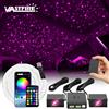 VASTFIRE Kit Luci Stellari per Auto 16W Split 300/600 pz*0.02in*4.9/6.5ft con APP e Telecomando RF, Luci a Fibra Ottica RGBW per Tetto Auto, Luci a Stella Attivate dal Suono del Motore Multi-Porta per