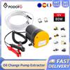 NONE Podofo Pompa Olio Motore 12V 80W, Pompa Elettrica per Estrazione Olio Diesel, Pompa Multifunzionale per Auto, Barche e Moto