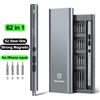 UF·TOOLS Set di cacciaviti elettrici di precisione 62 in 1, kit di mini utensili elettrici ricaricabili senza fili, punte magnetiche senza fili, strumento di riparazione portatile per telefono, laptop, PC,