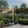NONE Colonna d'Acqua 80 cm in Acciaio Inox Rotonda per Terrazza, Balcone, Giardino, Resistente alle Intemperie, Robusta e Moderna, Gioco d'Acqua con Stabilità