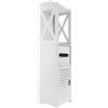 NONE Mobiletto portaoggetti, organizer da 18 cm x 20 cm x 80 cm per bagno e toilette
