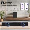 ULTIMEA Soundbar 240W con Controllo App, Sistema Home Theater con Subwoofer Wireless da 5,25" BassMX ™ Bassi Profondi e VoiceMX ™ Supporta HDMI ARC