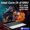 FUCHU 14.1'' NUOVO Computer Portatile 16GB DDR4 1TB 2TB SSD Intel i3-6100U Notebook Portatile Windows 11 Laptop per Ufficio Studio Giochi PC