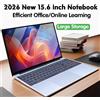 FUCHU Computer PC da 15.6'' con 16GB di RAM DDR4, SSD da 1TB/2TB, processore Intel i3-6100U, sblocco con impronta digitale, Windows 11, laptop per ufficio e studio.