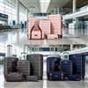 Set Valigie Premium 5 Pezzi in Policarbonato Rigido, Trolley da Viaggio Multidimensionale 20/24/28 Pollici, Rotazione Fluida a 360° ° Set da Viaggio Completo con Ruote e Serratura TSA, Borsa e