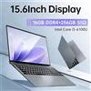 FUCHU Computer portatile da 15,6 pollici, 16GB di RAM DDR4, SSD da 1TB/2TB, Intel i3-6100U, Notebook con Windows 11, PC portatile per ufficio, studio e giochi.