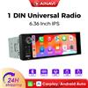 AINAVI Autoradio universale 1 Din da 6,36 pollici K40 Wireless Carplay Android Auto HD 1280*720 IPS Touch Screen con FM BT 5.0 Type-C USB Linux Autoradio multimediale stereo per auto