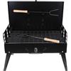NONE Griglia Portatile a Carbone per Barbecue, Griglia Pieghevole, Kit Utensili BBQ per Cucina all'Aperto, Campeggio, Picnic, Spiaggia, Griglie per Barbecue, Negozi di Articoli per il Riscaldamento