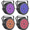 Yiflamefly 1/2/4 Pezzi Luci Par da 200W con LED RGBW+UV da 18x10W, Luci Sceniche Strobo DMX Par Can per Matrimoni, Feste, KTV, Spettacoli, Bar, Discoteche
