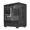 Noua Fobia LK200, Case PC Gaming Micro-ATX, Ventola Nera 120mm, Case Micro Tower per Computer Doppio Vetro Temperato Panoramico, Nero