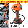 NONE Pompa per pneumatici portatile da 21 V, gonfiatore per pneumatici, compressore d'aria senza fili, pompa elettrica per pneumatici da 180 PSI con manometro digitale, adatta per auto, moto e biciclette