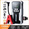 BSMOOM Avviatore di Emergenza 1500A PEAK 21800mAh con Compressore d'Aria per Tutti i Veicoli a Benzina/Diesel, Avviatore Portatile per Auto con Gonfiatore Pneumatici 150PSI con Spegnimento Automatico, Kit di