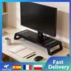 Vacclo Supporto per Monitor con Hub USB 3.0, Cassetto Portaoggetti e Supporto per Telefono, Regolazione Illuminazione, Supporto per Monitor Laptop da Scrivania in Alluminio ABS Leggero e Resistente