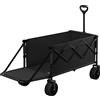 WOLTU Carrello da Giardino Pieghevole WOLTU con Ruote e Porta Posteriore, Capacità 200L, Carrello a Mano per Campeggio, Spiaggia, Giardino e Picnic
