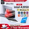 FUCHU Laptop da 14.1 pollici Intel Atom A3950 Windows 11 Laptop 12GB RAM 1TB 2TB SSD Computer portatile Notebook da gioco Ufficio Tempo libero PC 1920*1080 HD 4K