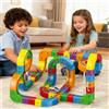 NONE Set di Costruzioni Labirinto Elettrico Magnetico con Auto su Binari, Ricarica USB, Cubo Orbitale, Giocattolo Educativo STEM Fai-da-te per Bambini, Allenamento Logico, Set di Costruzioni, Regalo di