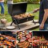 NONE Griglia a Carbone per Barbecue all'Aperto, Fornello Portatile per Campeggio, Griglia a Carbone con Doppio Lato, Accessori da Campeggio