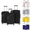 NONE 3-Piece Travel Luggage Set 20/24/28 Inch Carry-On Suitcase Combo, Reinforced Scratch-Resistant Hard Shell, 360° Smooth Silent Spinner Wheels, Universal for Men Women Family Travel
