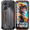 OSCAL Marine 2 [Senza caricabatterie UE] Smartphone Robusto 11000mAh [4GB+64GB] [8GB+128GB] 8MP+16MP Android 15 NFC/GPS Telefono Cellulare