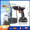 zollor Idropulitrice Portatile Senza Fili 21V, Pressione Massima 70 BAR, Spruzzatore d'Acqua con Doppia Filtrazione per Lavaggio Veicoli, Irrigazione Giardino e Pulizia Quotidiana