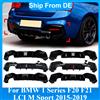 NONE Diffusore Posteriore per BMW F20 F21 Serie 1 116i 118i 120i 125i M135i M140i M-Sport LCI 2015-2019 Stile MP Spoiler Paraurti Posteriore con Luce LED Kit Carrozzeria Tuning
