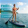 InnoExpo Tavola da Stand Up Paddle Gonfiabile 350cm, Paddleboard, Tavola da Surf, SUP Antiscivolo per Sport Acquatici, ISUP
