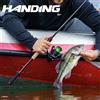 HANDING Canna da Pesca HANDING Magic L con Anelli Fuji 1.98-2.44M UL/L/ML/MH/M, 2 Sezioni, Azione MF/F, Peso Esca 1.5-40G, per Pesca in Acqua Salata o Dolce, Manico in EVA o Sughero