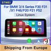 stwei Autoradio Linux da 10,25 pollici con CarPlay Wireless e Android Auto per BMW Serie 1/2/3/4 F20 F21 F22 F30 F31 F32 F33 F36 X1 F48 NBT EVO, lettore video