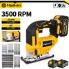 MELLWIN Seghetto Alternativo Elettrico a Batteria MELLWIN 26mm 3500RPM con 31 Lame, Sega Curva Elettrica Multifunzione per Lavorazione del Legno, Utensile Elettrico Compatibile con Batteria Makita 18V