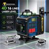 CONENTOOL Livella Laser Verde a 16 Linee 4D Autolivellante 360° ° Misuratore Laser a Linee Incrociate con Base in Alluminio e Doppia Batteria da 3600mAh